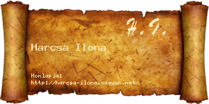 Harcsa Ilona névjegykártya